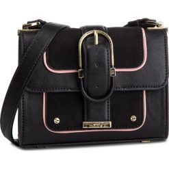 Torebka ELISABETTA FRANCHI - BS-61A-87E2 Nero/Rosa Antico 698. Czarne listonoszki damskie marki Elisabetta Franchi, ze skóry ekologicznej. W wyprzedaży za 569,00 zł.