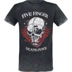 Five Finger Death Punch EMP Signature Collection T-Shirt ciemnoszary. Szare t-shirty męskie z nadrukiem marki Five Finger Death Punch, xl, z okrągłym kołnierzem. Za 114,90 zł.
