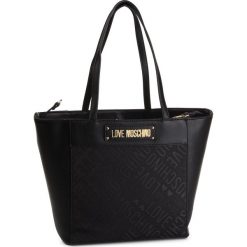 Torebka LOVE MOSCHINO - JC4018PP18LB100A Jacquard/ Grain Nero. Czarne torebki klasyczne damskie Love Moschino, bez wzorów, ze skóry ekologicznej, klasyczne, bez dodatków. Za 779,00 zł.