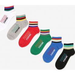 5-pack Mix Kolorów Skarpet Telelira. Skarpetki męskie Born2be, bez wzorów. Za 39,99 zł.
