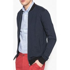 Bluza na suwak, kołnierz typu teddy. Szare bluzy męskie rozpinane marki La Redoute Collections, l, z bawełny, z długim rękawem, długie. Za 126,38 zł.