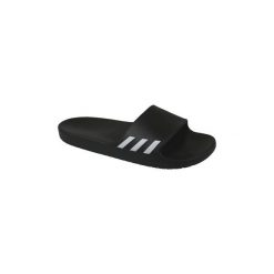 Klapki adidas Aqualette Slides BA8762. Czarne klapki damskie Adidas, bez wzorów, bez obcasa. Za 79,99 zł.