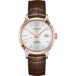 LONGINES Record L2.820.5.72.2. Szare zegarki męskie LONGINES, złote. Za 11060,00 zł.