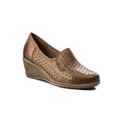 LASOCKI COMFORT WI23-ADIA-05. Brązowe półbuty damskie Lasocki Comfort, bez wzorów, ze skóry, bez obcasa, bez zapięcia. Za 149,99 zł.