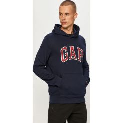 GAP - Bluza. Pomarańczowe bluzy męskie GAP, s, z nadrukiem, z bawełny, z kapturem, bez rękawów, z kapturem. Za 199,90 zł.
