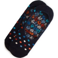 Skarpety Stopki Unisex HAPPY SOCKS - DOT06-6000 Granatowy Kolorowy. Niebieskie skarpetki damskie Happy Socks, bez wzorów, z elastanu. Za 32,90 zł.