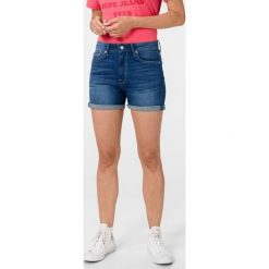 Pepe Jeans Mary Szorty Niebieski. Niebieskie szorty damskie Pepe Jeans, bez wzorów, z elastanu. Za 335,95 zł.