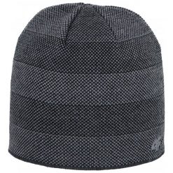 Czapki męskie: 4F Męska Czapka H4Z17 cam005 Czarny L-Xl
