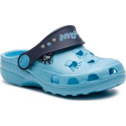 Klapki COQUI - Little Frog 8701-100-1821 Blue/Navy. Niebieskie sandały dziewczęce Coqui, z tworzywa sztucznego, bez zapięcia. Za 44,99 zł.