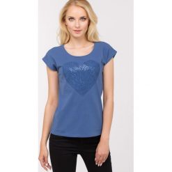 T-shirty damskie: T-shirt z serduszkiem