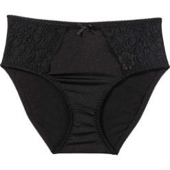 Figi "maxi" bonprix czarny. Czarne figi damskie marki bonprix. Za 34,99 zł.