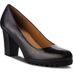 Półbuty CAPRICE - 9-22406-21 Black Nappa 022. Czarne półbuty damskie skórzane Caprice, na obcasie. W wyprzedaży za 189,00 zł.