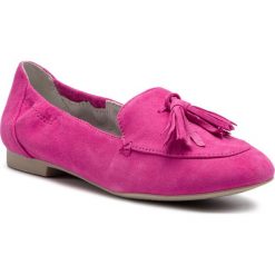 Lordsy MARCO TOZZI - 2-24218-32 Pink 510. Różowe półbuty damskie Marco Tozzi, z zamszu, bez obcasa, na obcasie. W wyprzedaży za 169,00 zł.