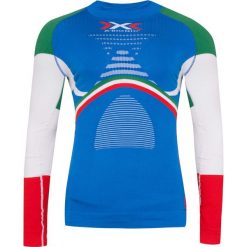 Koszulka X-BIONIC PATRIOT WŁOCHY FISI. Niebieskie koszulki męskie termoaktywne X BIONIC, bez wzorów, sportowe, z golfem, bez rękawów. W wyprzedaży za 464,00 zł.
