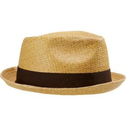 Kapelusze męskie: Brixton CASTOR FEDORA Kapelusz tan stripe