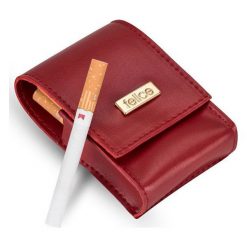 Damskie etui na papierosy Felice FA14 standard czerwone - Czerwony. Czerwone etui damskie Felice, z materiału. Za 29,99 zł.