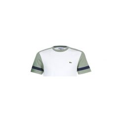 T-shirty z krótkim rękawem Lacoste TH8617. Białe t-shirty męskie Lacoste, s, bez wzorów, bez kołnierzyka, krótkie. Za 289,00 zł.