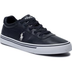 Tenisówki POLO RALPH LAUREN - Hanford 816765046001 Navy. Niebieskie półbuty męskie Polo Ralph Lauren, bez wzorów, z gumy, eleganckie, bez zapięcia. W wyprzedaży za 289,00 zł.