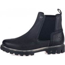 U.S. POLO ASSN. botki damskie Spring 41 czarny. Czarne botki damskie U.S. Polo Assn., ze skóry, bez obcasa, bez zapięcia. Za 559,00 zł.