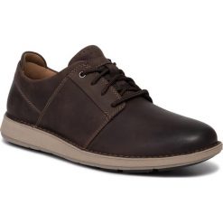 Półbuty CLARKS - Un Larvik Lace 261445837 Brown Leather. Pomarańczowe półbuty męskie Clarks, na co dzień, bez wzorów, ze skóry ekologicznej, eleganckie, bez zapięcia. W wyprzedaży za 279,00 zł.