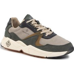 Sneakersy GANT - Portland 19633856 Forest Green/Gray G739. Zielone sneakersy męskie GANT, ze skóry. W wyprzedaży za 459,00 zł.