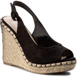 Espadryle JENNY FAIRY - LS2177-113 Czarny. Czarne espadryle damskie Jenny Fairy, bez wzorów, ze skóry ekologicznej, bez obcasa, na obcasie. W wyprzedaży za 59,99 zł.
