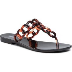 Japonki MELISSA - Big Chain Ad 32892 Black Tortoise 53747. Pomarańczowe klapki damskie Melissa, bez wzorów, z tworzywa sztucznego, bez obcasa, na obcasie. Za 229,00 zł.