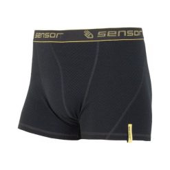 Bokserki męskie: Sensor Bokserki Merino Df M Black L