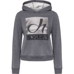 Bluza z kapturem DEHA ACTIVE. Szare bluzy damskie Deha, na jesień, z nadrukiem, bez rękawów, z kapturem. W wyprzedaży za 234,00 zł.