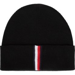 Czapka TOMMY HILFIGER - Th Rib Beanie AM0AM05424 BDS. Czarne czapki męskie TOMMY HILFIGER, bez wzorów, z bawełny. W wyprzedaży za 129,00 zł.