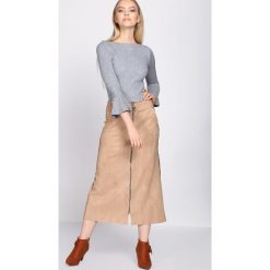 Beżowa Spódnica By Origin. Brązowe spódniczki Born2be, l, maxi. Za 89,99 zł.