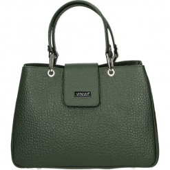 Torba - 4-257-O VE-CI. Szare torebki klasyczne damskie Venezia, ze skóry. Za 399,00 zł.