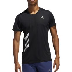 ADIDAS RUN IT 3-STRIPES PB TEE > FR8382. Koszulki męskie Adidas, s, bez wzorów, z poliesteru, klasyczne, bez kołnierzyka, z krótkim rękawem, krótkie. Za 119,99 zł.