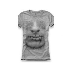 Koszulka UNDERWORLD Ring spun cotton Usta. Zielone t-shirty damskie marki Soleil, na co dzień, xs, z dekoltem w łódkę, dopasowane. Za 59,99 zł.