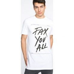 Jakub Polanka x Bibloo F-All. Koszulka Biały. Białe koszulki damskie Jakub Polanka x Bibloo, l, z nadrukiem, z bawełny, bez kołnierzyka, krótkie. Za 343,95 zł.