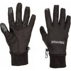 Marmot Rękawiczki Wm's Connect Glove Black Xs. Czarne rękawiczki damskie marki Marmot, na zimę, z nadrukiem. W wyprzedaży za 99,00 zł.