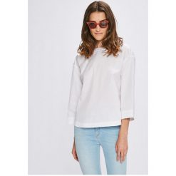 Tommy Hilfiger - Bluzka Petra. Szare bluzki nietoperze TOMMY HILFIGER, z bawełny, casualowe, z okrągłym kołnierzem. W wyprzedaży za 299,90 zł.