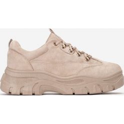 Beżowe Sneakersy Merellien. Brązowe buty sportowe damskie Born2be. Za 99,99 zł.