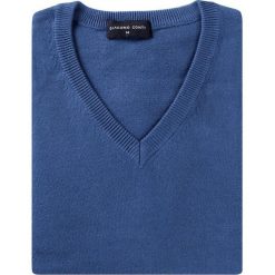 Sweter FABRIZIO SWNR000135. Niebieskie swetry męskie Giacomo Conti, na zimę, m, bez wzorów, z bawełny, eleganckie, bez kołnierzyka, bez kaptura. Za 149,00 zł.