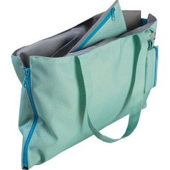 Shopper bag damskie: Torba wielofunkcyjna w kolorze turkusowym – 50 x 30 cm