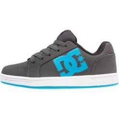 DC Shoes SERIAL GRAFFIK Tenisówki i Trampki black/blue. Czarne trampki dziewczęce marki DC Shoes, ze skóry. Za 219,00 zł.