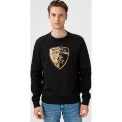 Lamborghini Bluza Czarny. Czarne bluzy męskie Lamborghini, xxl, z nadrukiem, z bawełny, bez kołnierzyka, bez rękawów, bez kaptura. Za 771,95 zł.