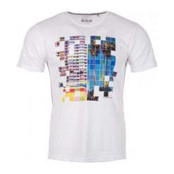 T-shirty męskie z nadrukiem: S.Oliver T-Shirt Męski M Biały
