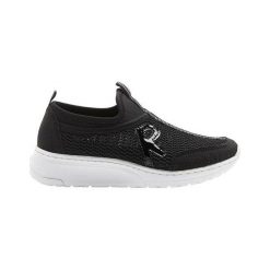 Rieker Adidasy z siateczki czarny female czarny 37. Czarne buty sportowe damskie Rieker, z gumy. Za 239,00 zł.