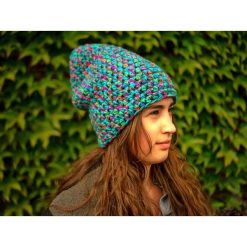 Czapki zimowe damskie: Czapka Hand Made No. 039 / beanie / szydło