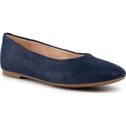 Baleriny CLARKS - Chia Viole 261463624 Navy Interest. Niebieskie baleriny damskie Clarks, bez wzorów, z zamszu, klasyczne, bez obcasa. Za 259,00 zł.