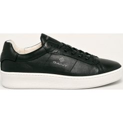 Gant - Buty skórzane Leville. Czarne sneakersy męskie GANT, ze skóry, na sznurówki. Za 569,90 zł.
