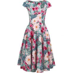 Hell Bunny Lotus Dress Sukienka niebieski. Niebieskie sukienki damskie marki Hell Bunny, l, bez wzorów, bez kołnierzyka, bez rękawów. Za 284,90 zł.