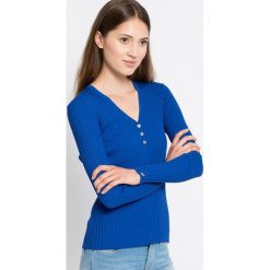 Tommy Hilfiger - Sweter Adalia Rib Henley. Szare bez kategorii TOMMY HILFIGER, s, z bawełny, z kołnierzem typu henley. W wyprzedaży za 259,90 zł.