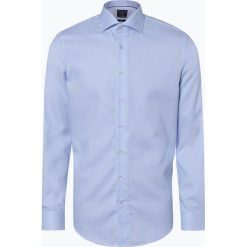 Profuomo - Koszula męska – niewymagająca prasowania, niebieski. Niebieskie koszule męskie Profuomo, m, bez wzorów, eleganckie, bez kołnierzyka, bez rękawów. Za 299,95 zł.